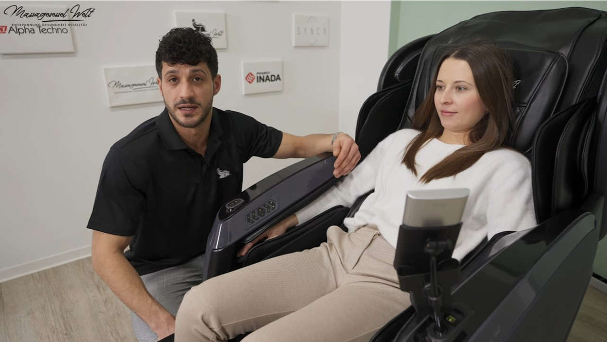 Massagesessel und Regeneration für Sportler im Gespräch mit Mehmet