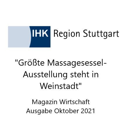 Die Massagesessel Welt im Magazin Wirtschaft der IHK Stuttgart