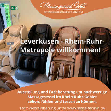 Massagesessel Welt mit neuem Standort in Leverkusen
