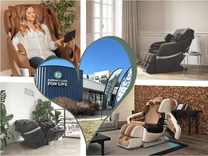 Massagesessel Welt und Furniture For Life: Gemeinsame Vision und exklusive Partnerschaft für unvergleichliche Wellness-Erlebnisse mit Weltklasse-Massagesesseln von OHCO, Positive Posture und KOYO