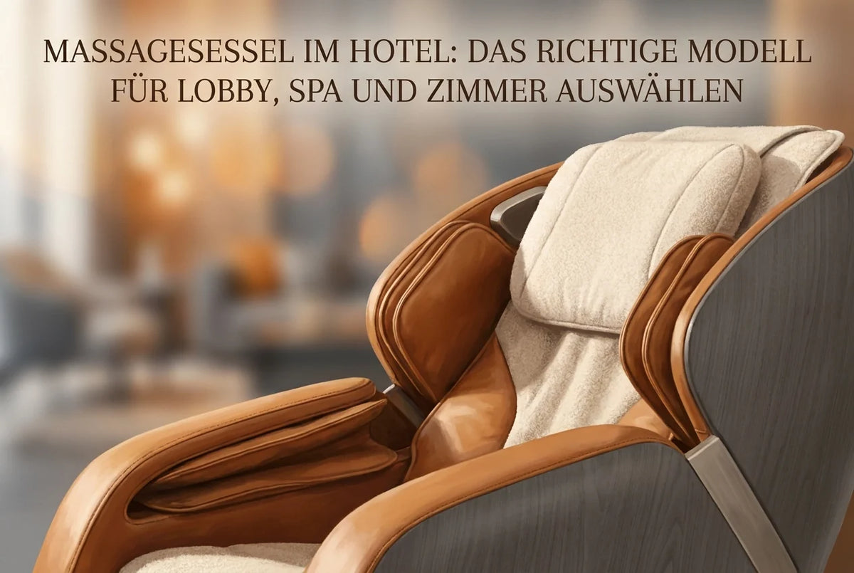 Professional header image for comparison analysis: Massagesessel im Hotel: Das richtige Modell für Lobby, Sp...