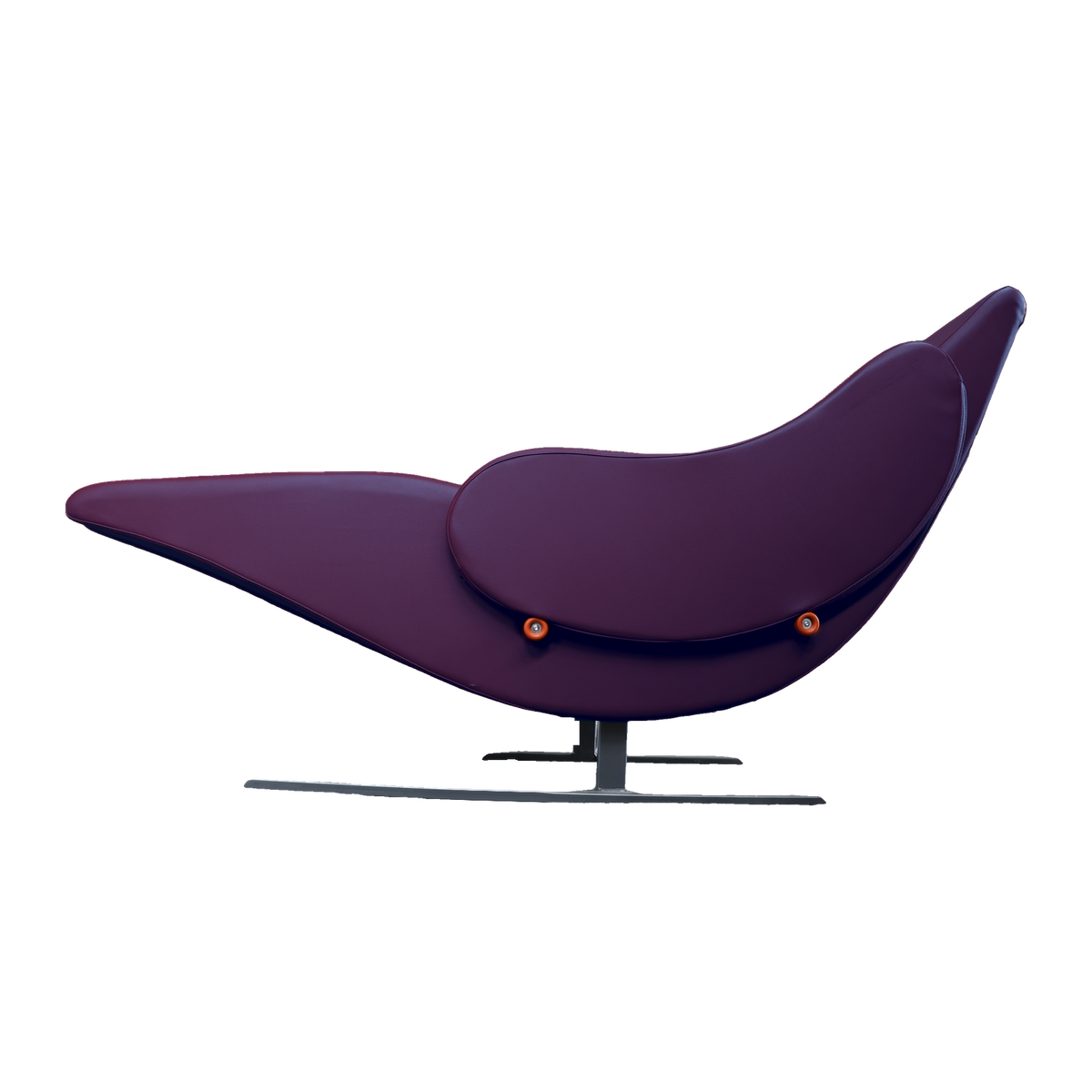 
Allgäuer Massagetechnik Schaukelliege Volare Care in Amethyst, Seitenansicht, Farbe nach Stoffmuster dargestellt