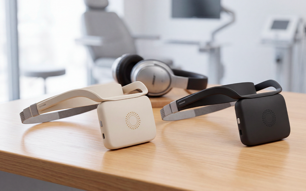 
neuroVIZR ORIGINAL in Ivory White und Space Grey nebeneinander
