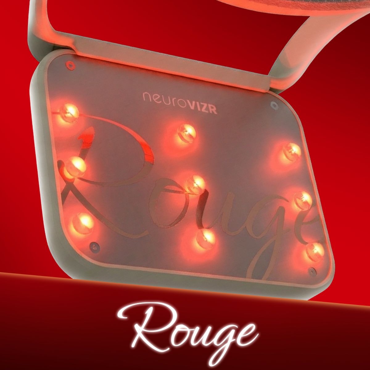 
Innenseite des neuroVIZR ROUGE mit 9 roten LEDs