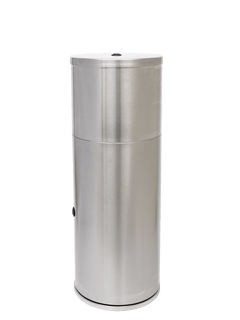 
Hygienestation aus Edelstahl – Tuchspender & Abfallbehälter – Ansicht 2